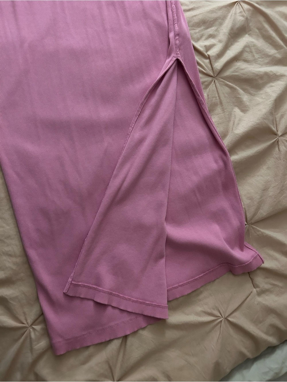 Universal Thread Bubblegum Pink Racerback Racerback Tank Ribbed Maxi Dress - Picture 11 of 14